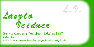 laszlo veidner business card